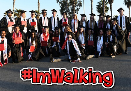 SBCC Athletics Starts #ImWalking Campaign to Promote Walking at Graduation