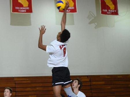 Freshman outside hitter Haward Gomes posted a season-high 14 kills and hit .400 in a 3-0 sweep of L.A. Trade Tech. (Photo by Ken Sciallo / Sevilla Photography)