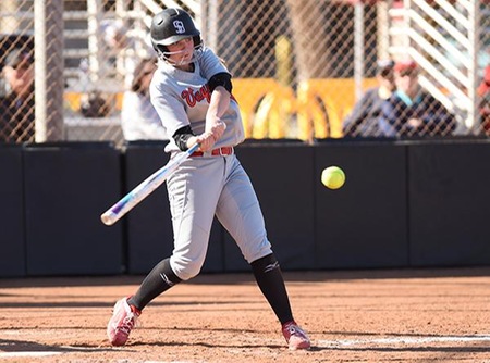 Madison McNamee went 6-for-6 on Tuesday, with 2 homers including a grand slam, 2 doubles and 9 RBIs. (Photo by Ken Sciallo / Sevilla Photography)