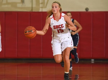 Jeanie Pattison, a freshman guard from Australia, scored 13 points with six rebounds and three assists. (Photo by Ken Sciallo / Sevilla Photography)