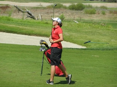 Laine Johnson shot 84 on Monday to help the Vaqueros take fourth place in the South Coast Classic. (Photo by Dave Loveton)