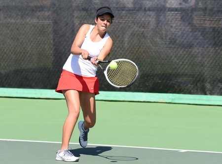 Maddie Ortiz is 13-1 in doubles this season, suffering her first loss with Gabrielle Goss in the WSC quarterfinals. (Photo by Ken Sciallo / Sevilla Photography)